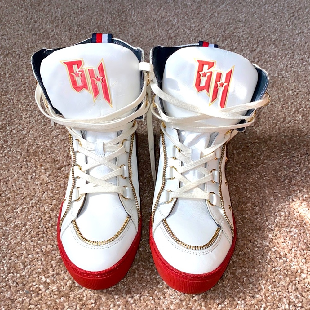 Tommy Hilfiger x Gigi Hadid White Leather Trainers